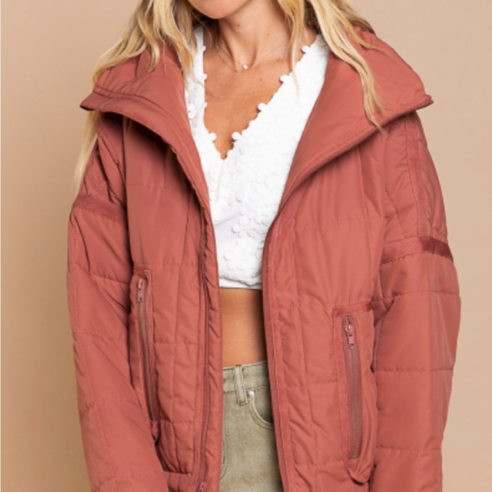 Pol Quilted Ginger ski Jacket